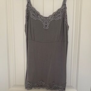 Lane Bryant Gray Lace Camisole